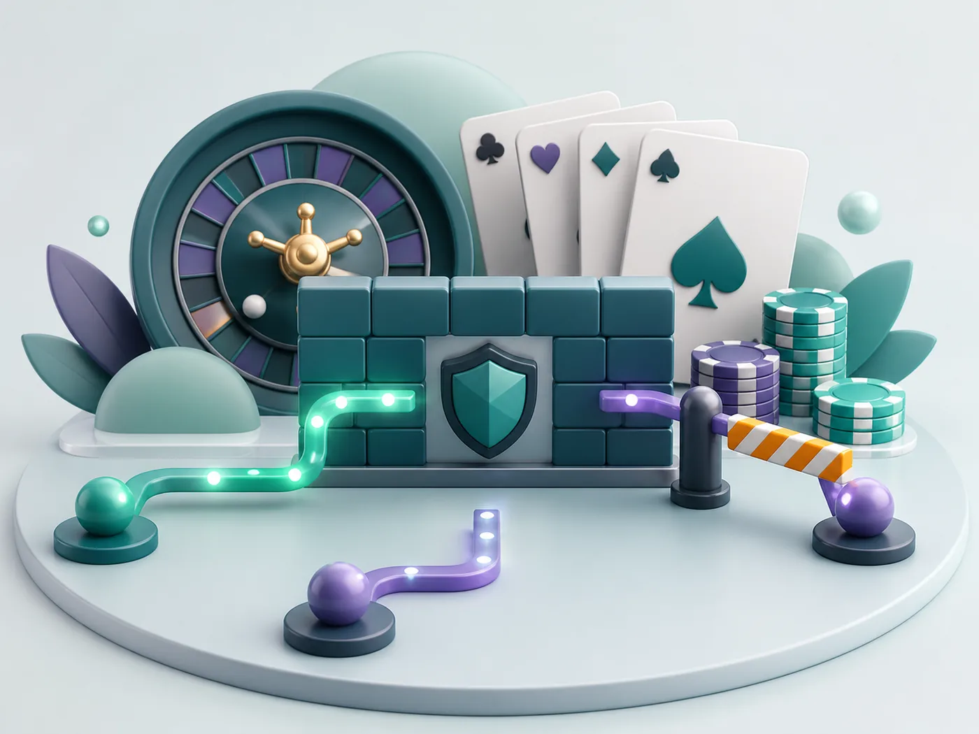 Ilustração de diagnóstico de acesso a uma plataforma de cassino